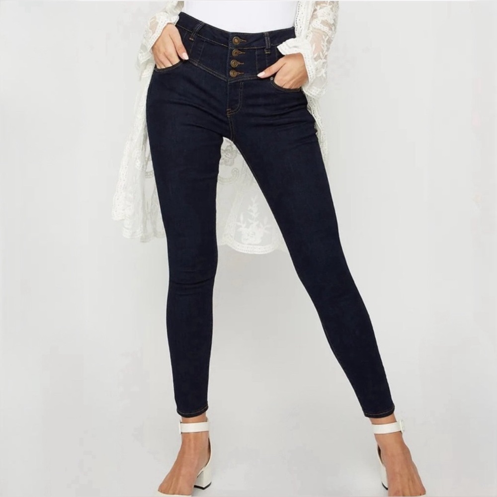 Vienna 4-Tier High Waist Skinny Jeans